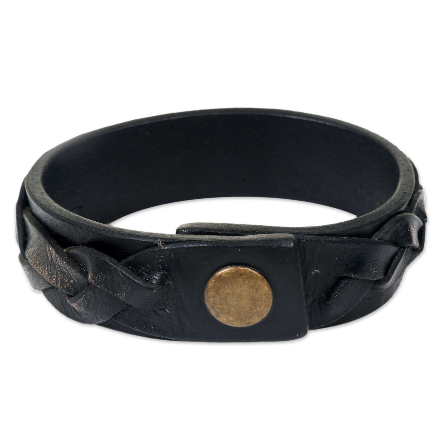 Men's Distressed Leather Bracelet