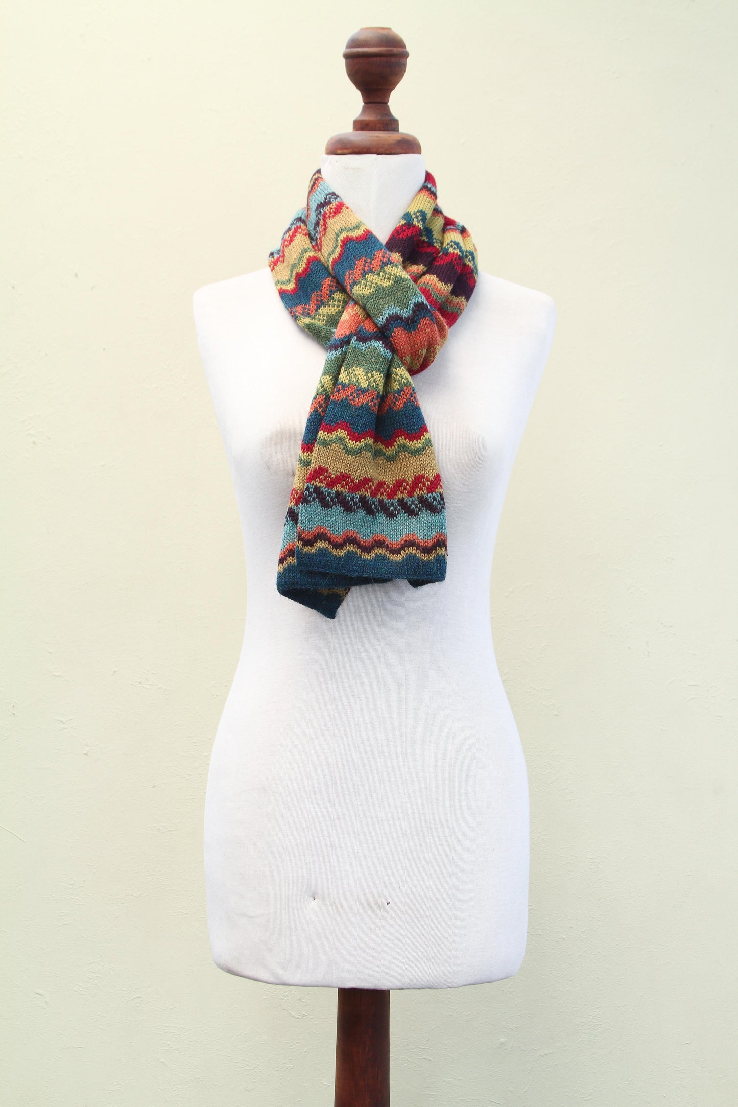 Fresh Winter Multicolor Women's Alpaca Scarf