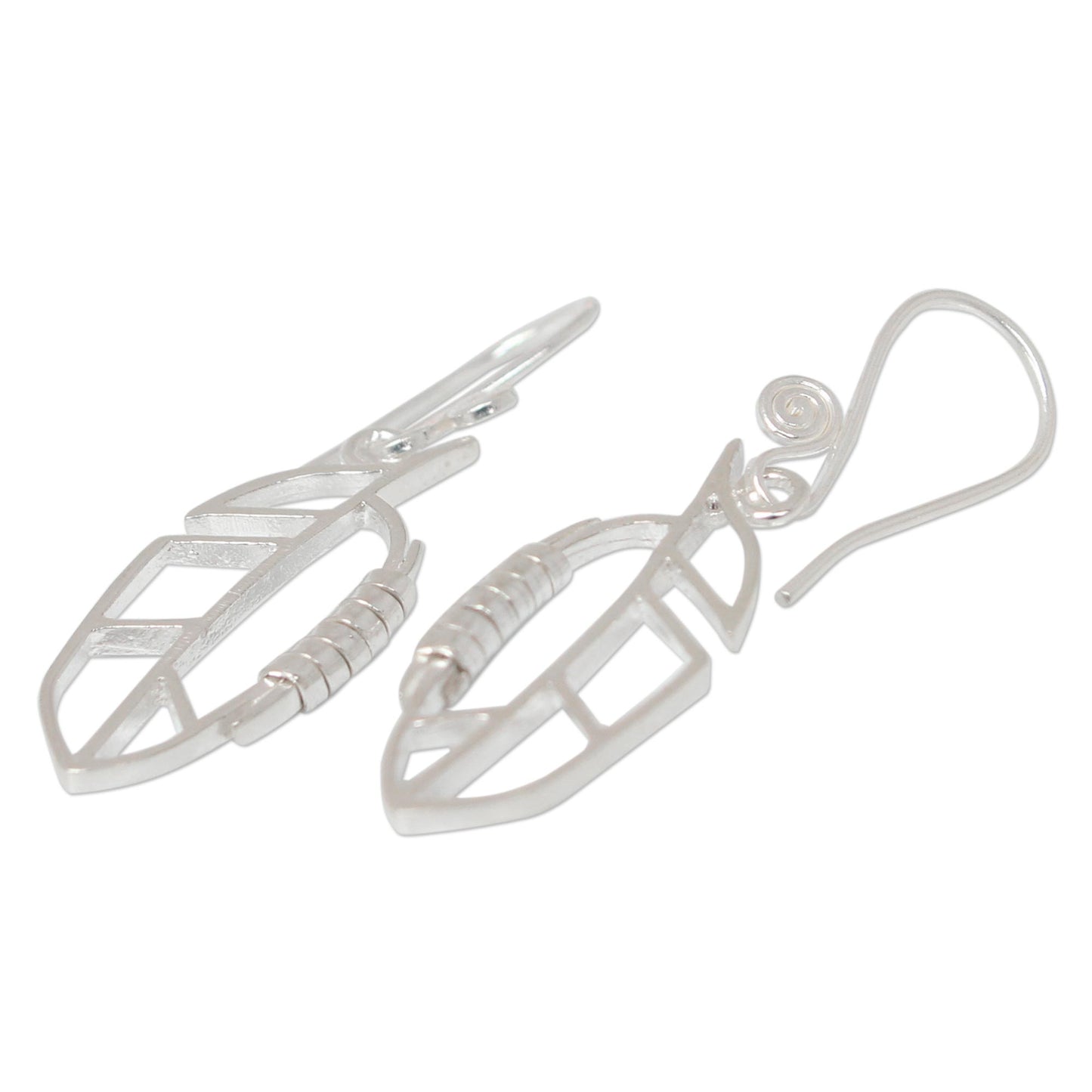 Autumn Abstraction Sterling silver dangle earrings