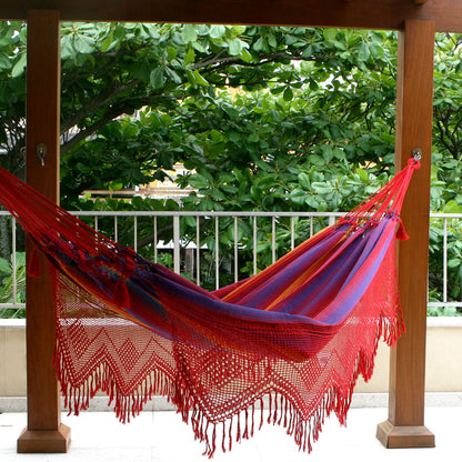 Forro Dance Hand Made Cotton Fabric Hammock (Double)