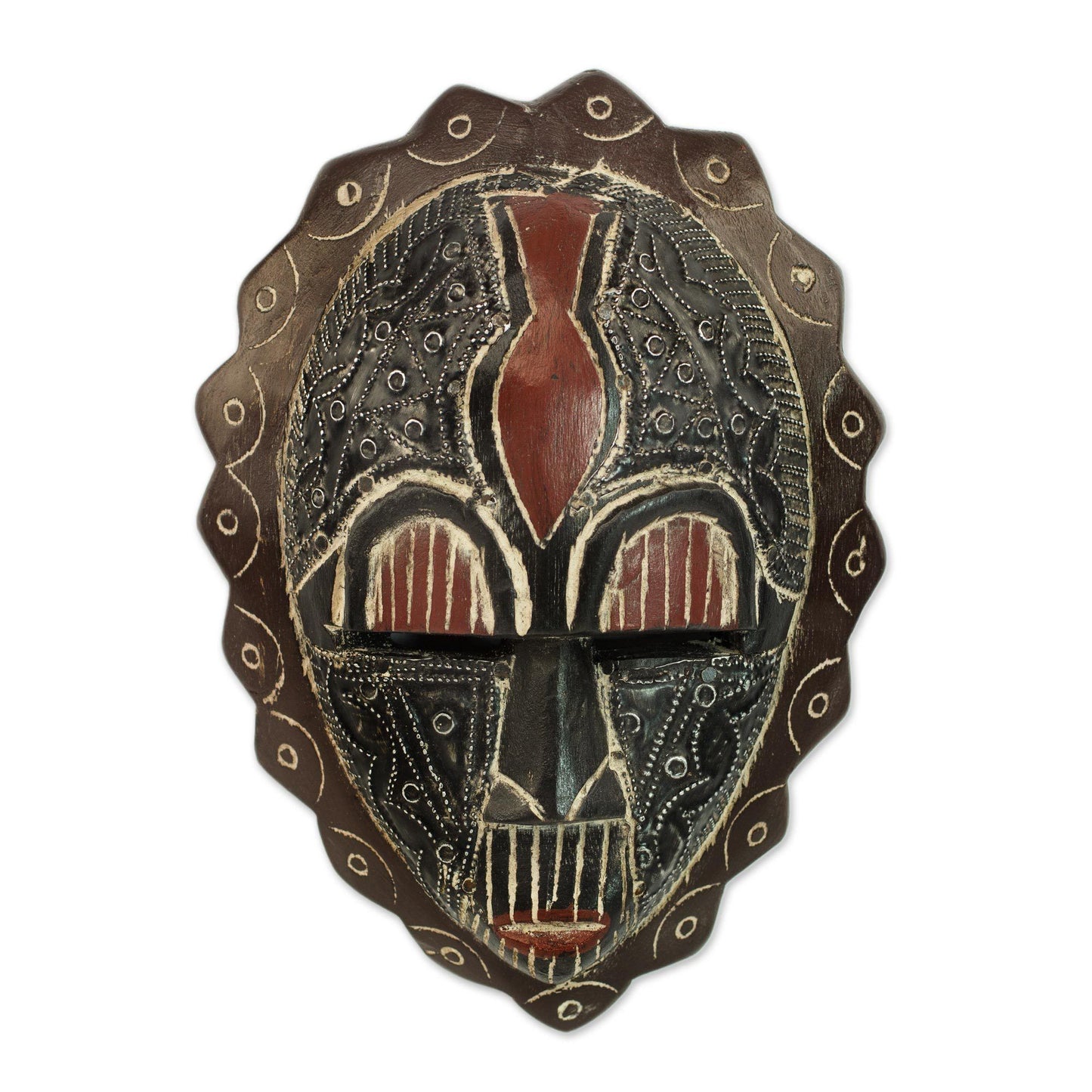 Anigye Ghanaian Sese Wood Wall Mask