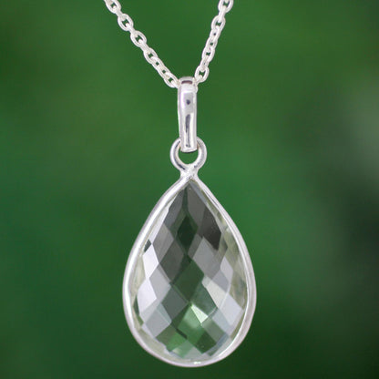 Green Mystique Sterling Silver Necklace