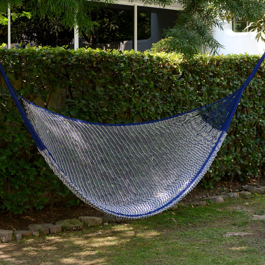 Ocean Waves Hand Woven Mayan Rope Hammock