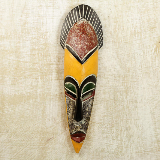 Protect the Jungle African Wood Wall Mask