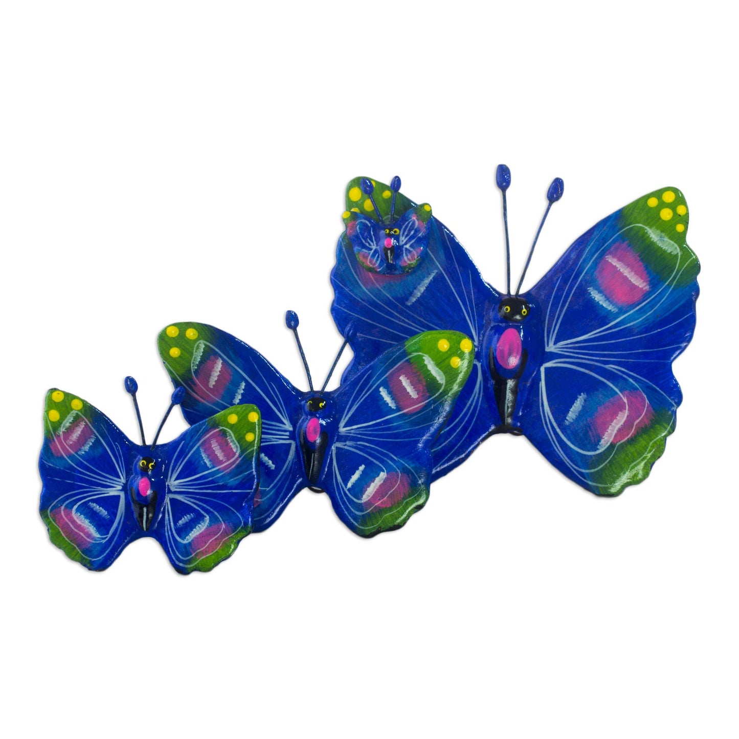 Antigua Butterflies Ceramic sculptures (Set of 3)