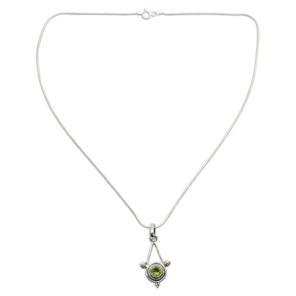 Chennai Promise Peridot Pendant Necklace