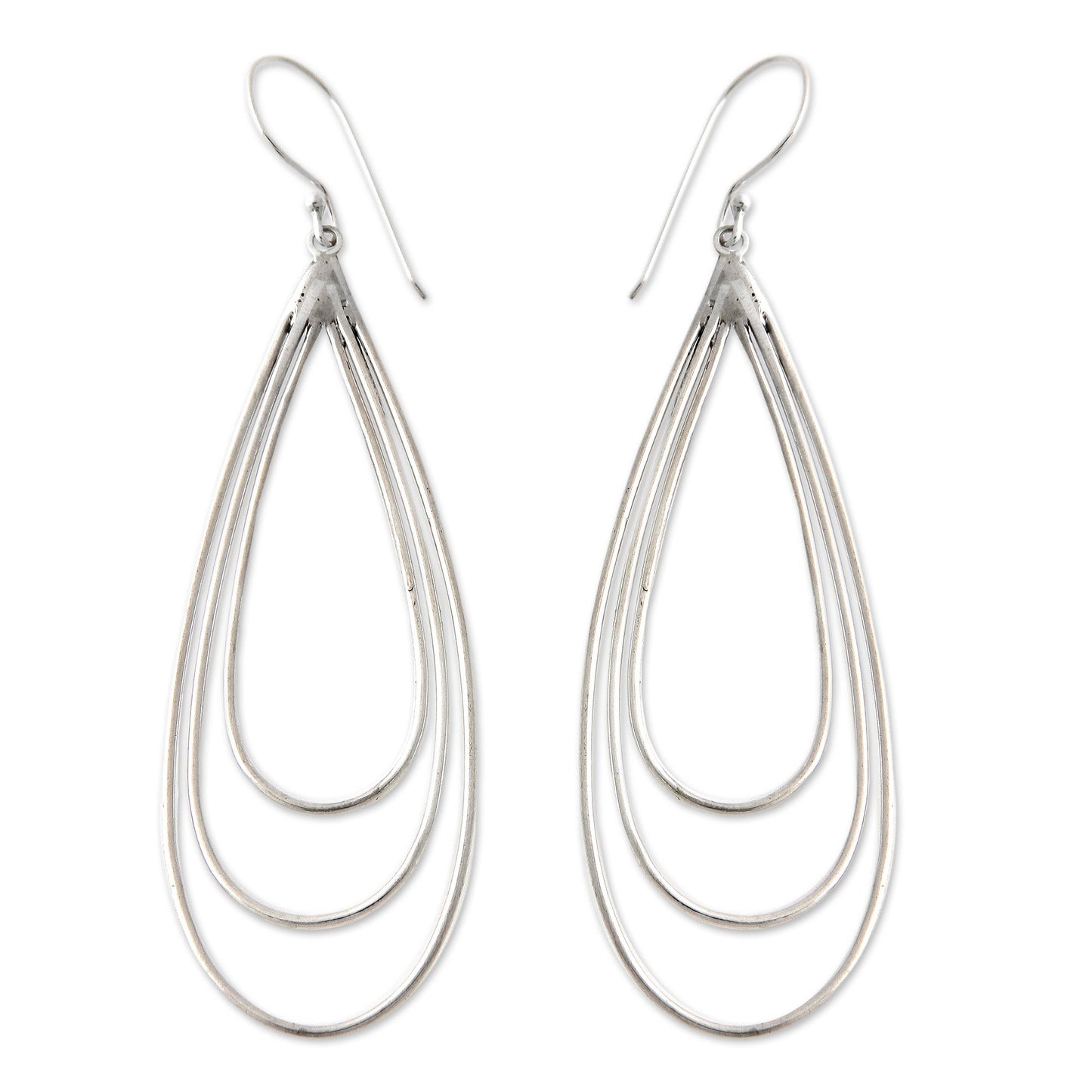 Tears of Joy Sterling Silver Dangle Earrings