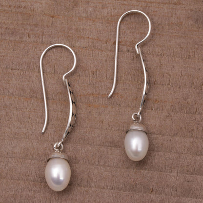 Paradise Blooms Pearl Bridal Earrings