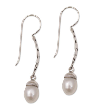 Paradise Blooms Pearl Bridal Earrings