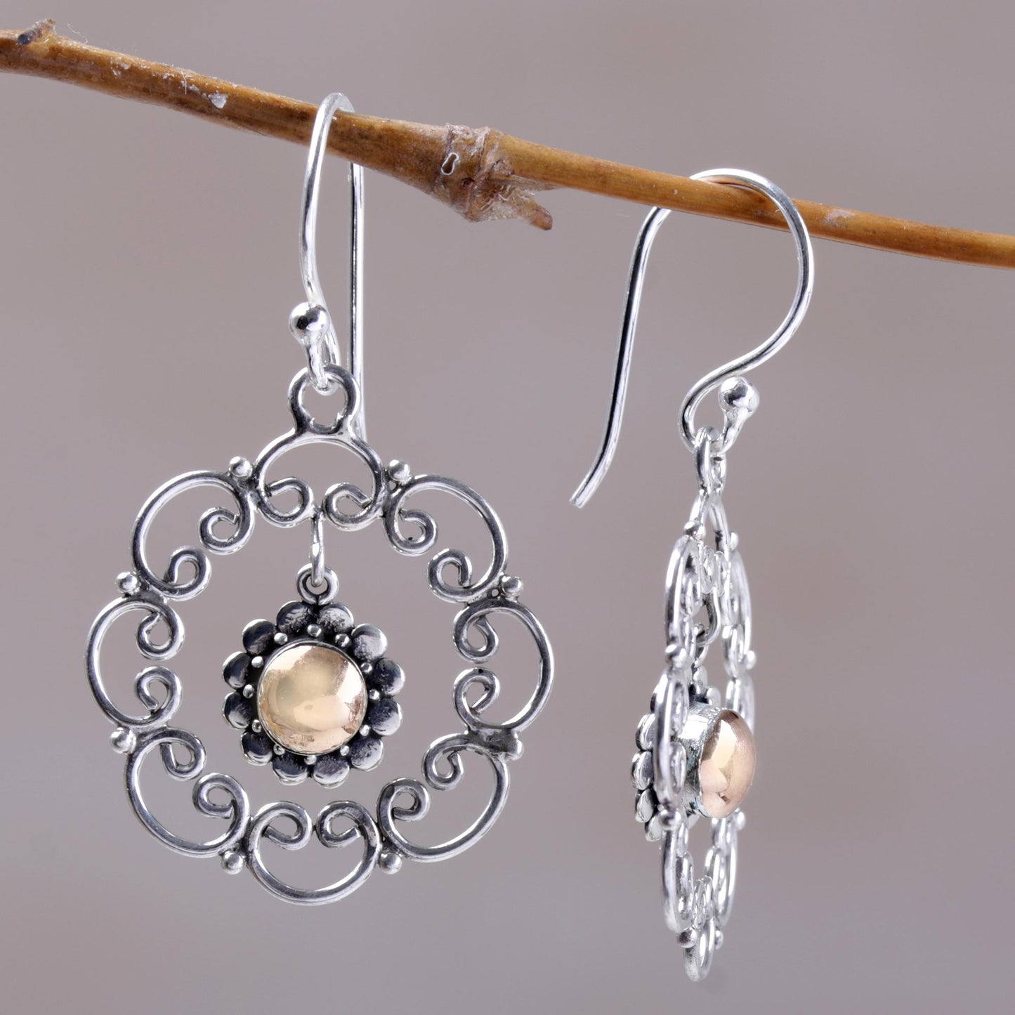 Delightful Denpasar Sterling Silver Earrings