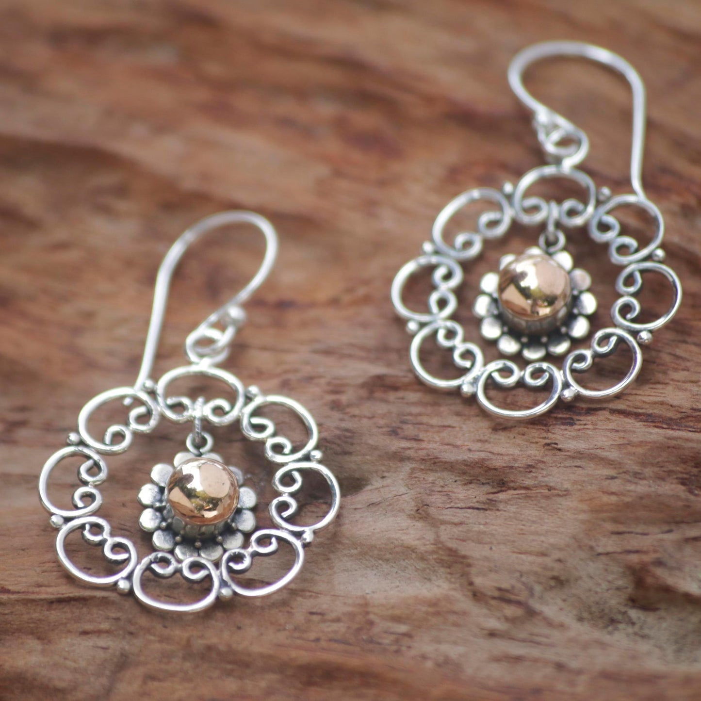 Delightful Denpasar Sterling Silver Earrings