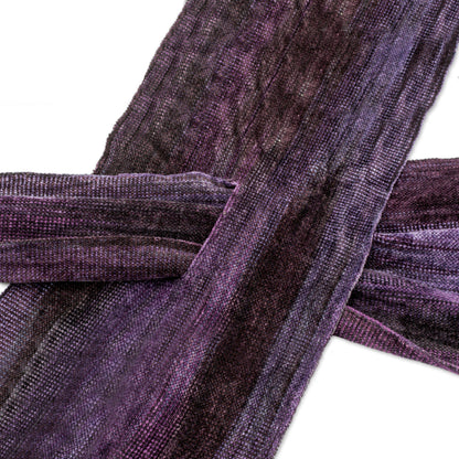 Orchid Dreamer Bamboo Chenille & Cotton Scarf