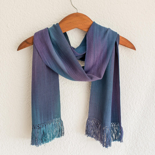 Solola Sapphire Bamboo Chenille Scarf