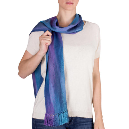 Solola Sapphire Bamboo Chenille Scarf