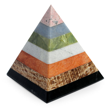 Energy of the Pyramid Hand Crafted Andean Gemstone Sculpture