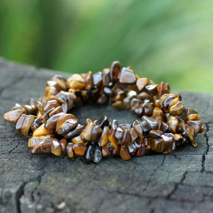 Wonders Tiger's Eye Beaded Bracelet