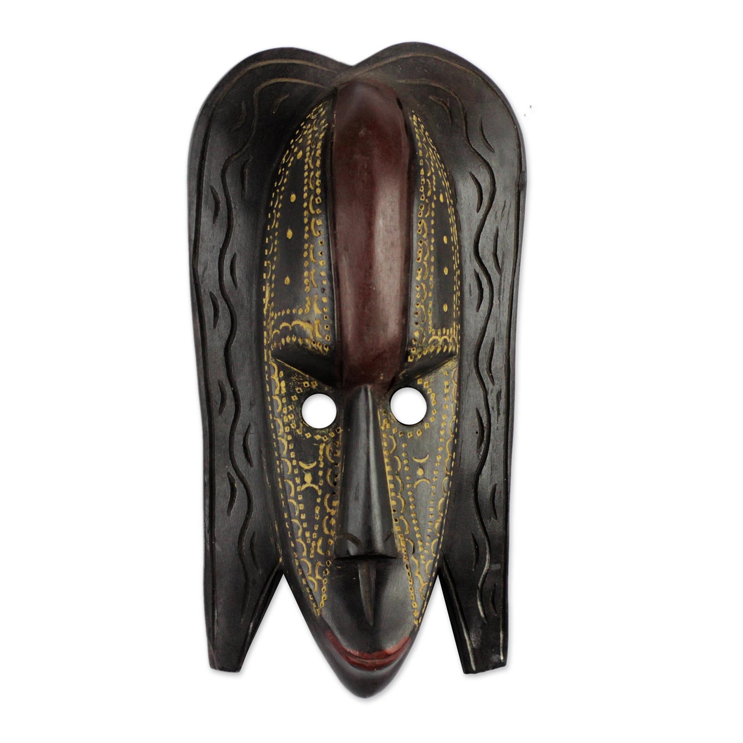 The Conqueror Artisan Crafted Wood Mask