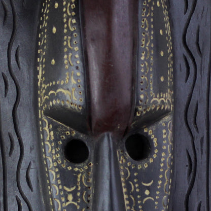 The Conqueror Artisan Crafted Wood Mask