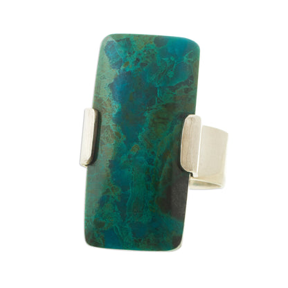 Hug Cocktail Ring Sodalite and Sterling Silver Jewelry