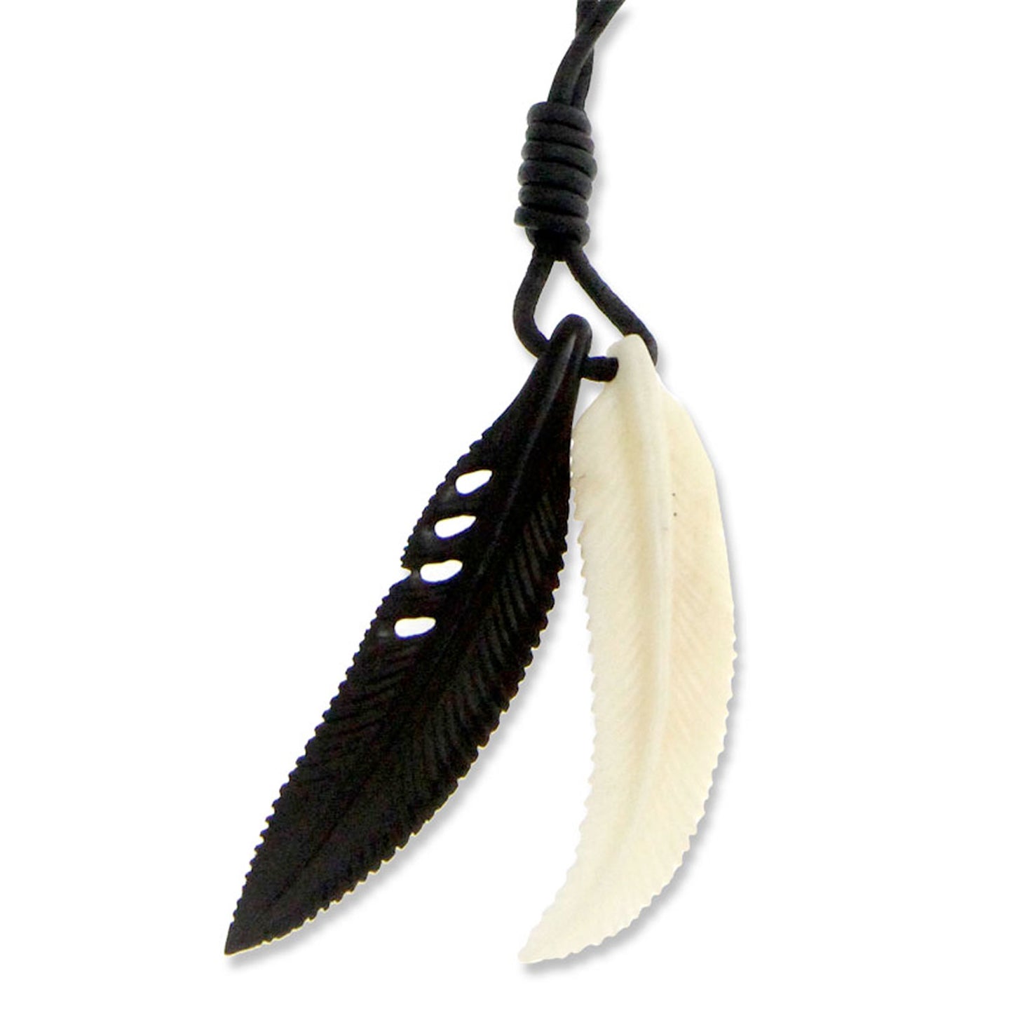 Totem Feathers Men's Pendant Necklace