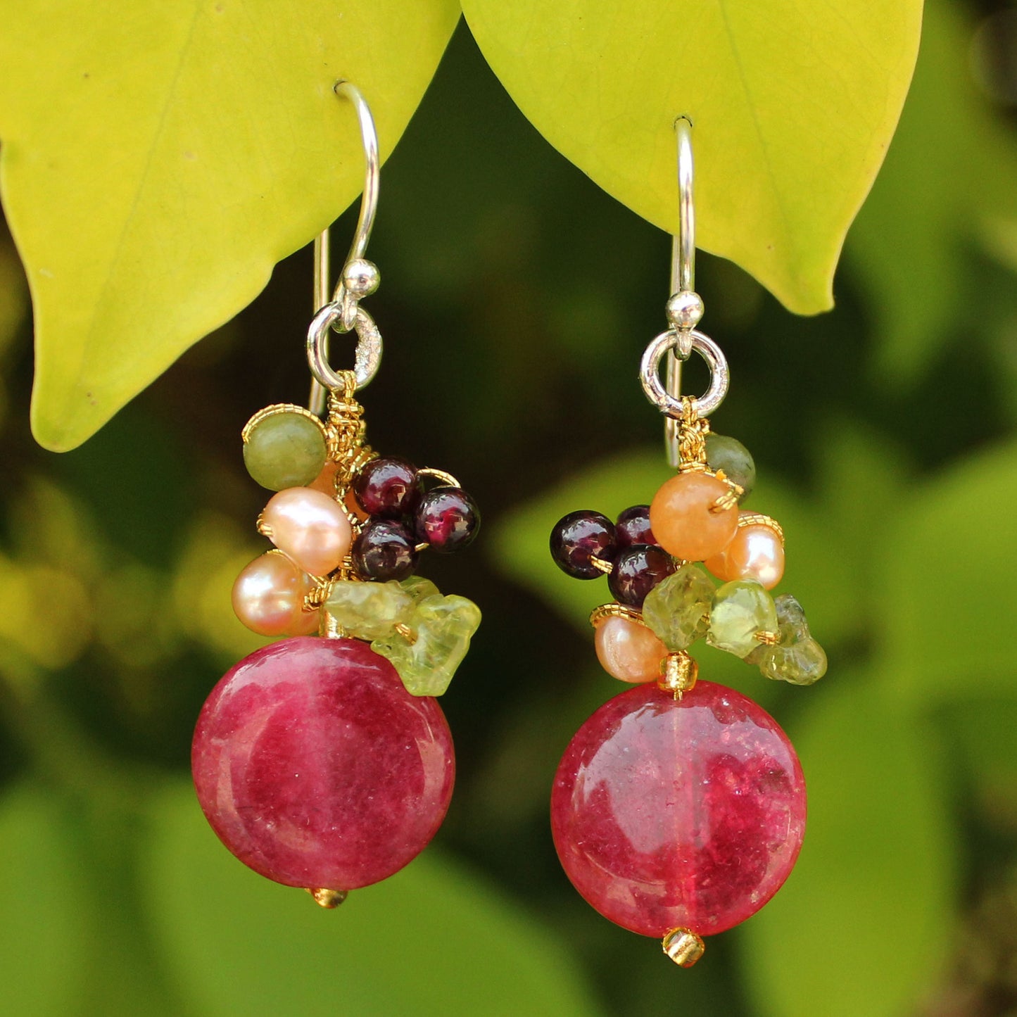 Thai Joy Cluster Earrings