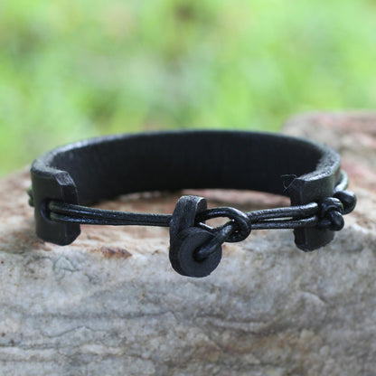 Stand Together in Black Men's Bracelet