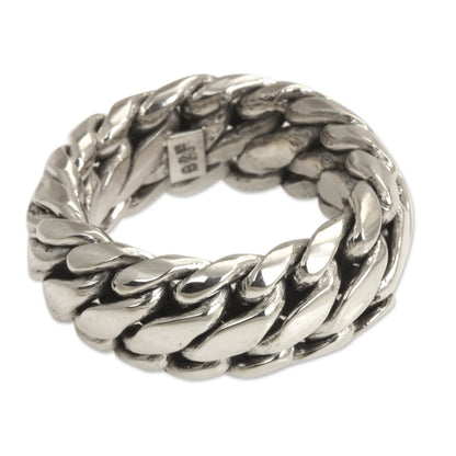 Sanca Kembang Python Men's Band Ring