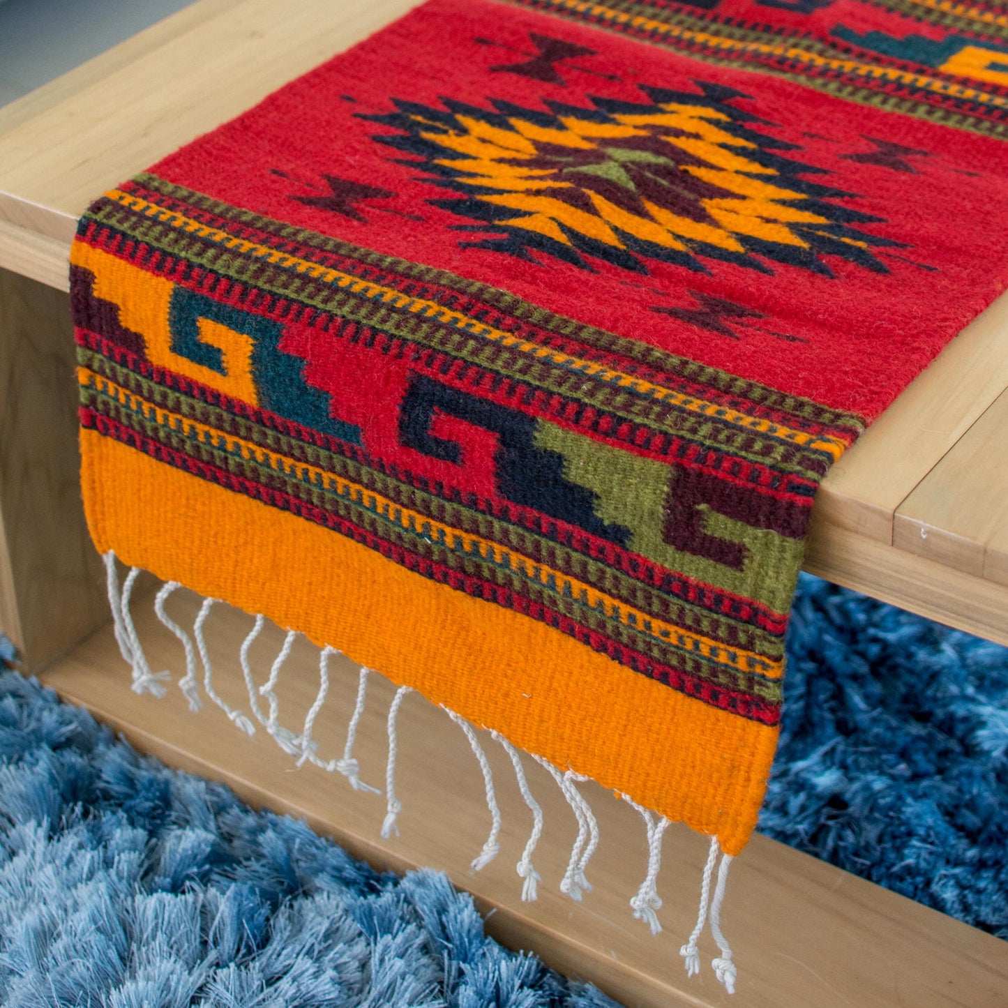 Three Diamonds Wool Area Rug