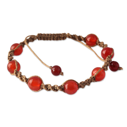 Peace Macrame Shamballa Bracelet