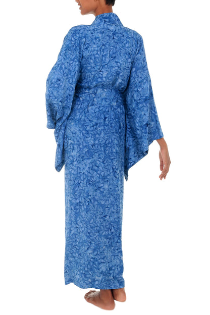 Garden of Illusion Women's Batik Patterned Robe