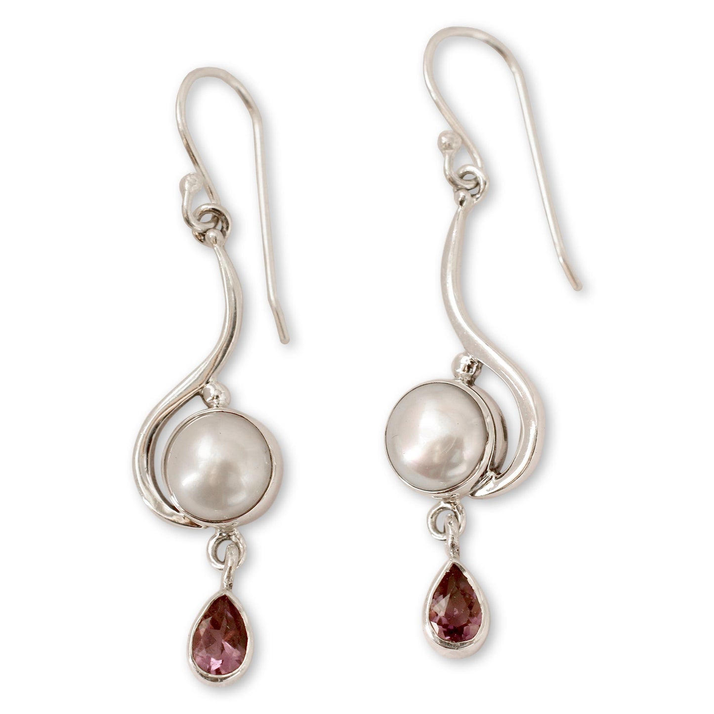 Cloud Sonnet Freshwater Pearl Earrings