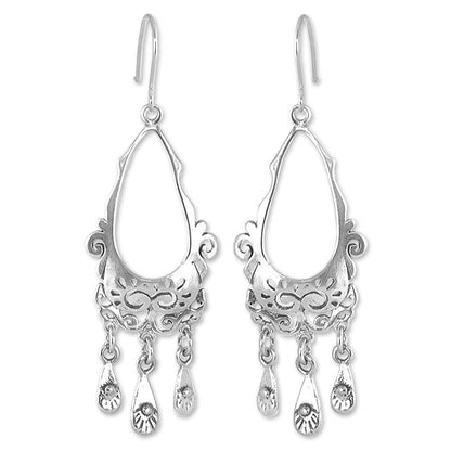 Taxco Treasure Silver Chandelier Earrings
