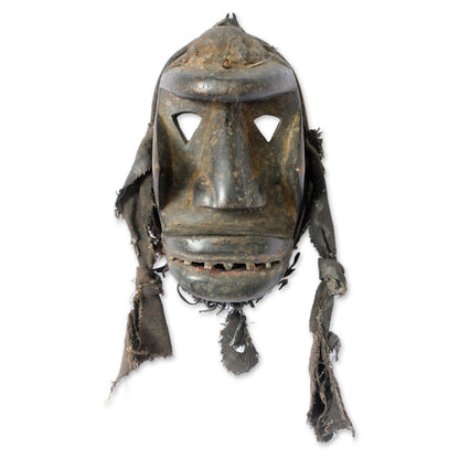 Woman's War Spirit Ivoirian Wood Mask