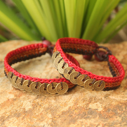 Cinnamon Coins Wristband Bracelet