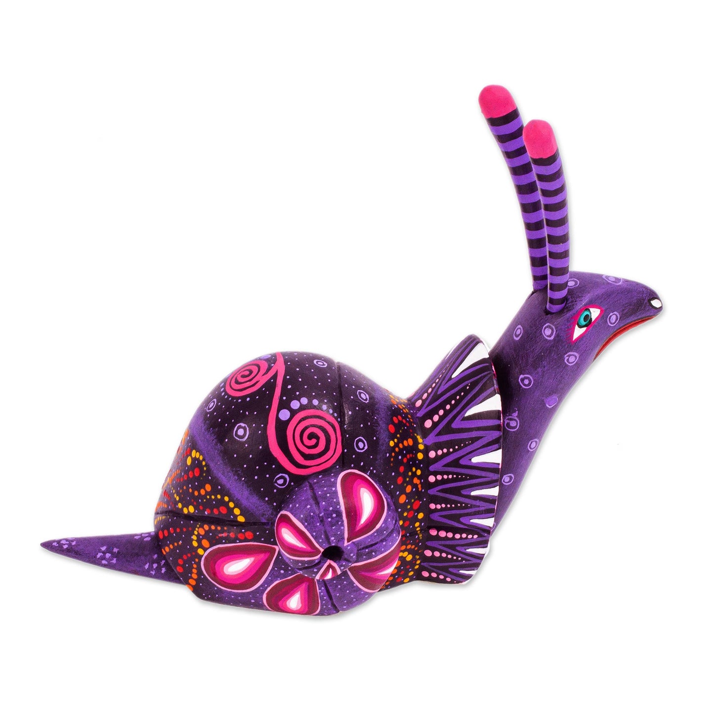 Oaxaca Snail Handcrafted Mexican Folk Art Alebrije Sculpture