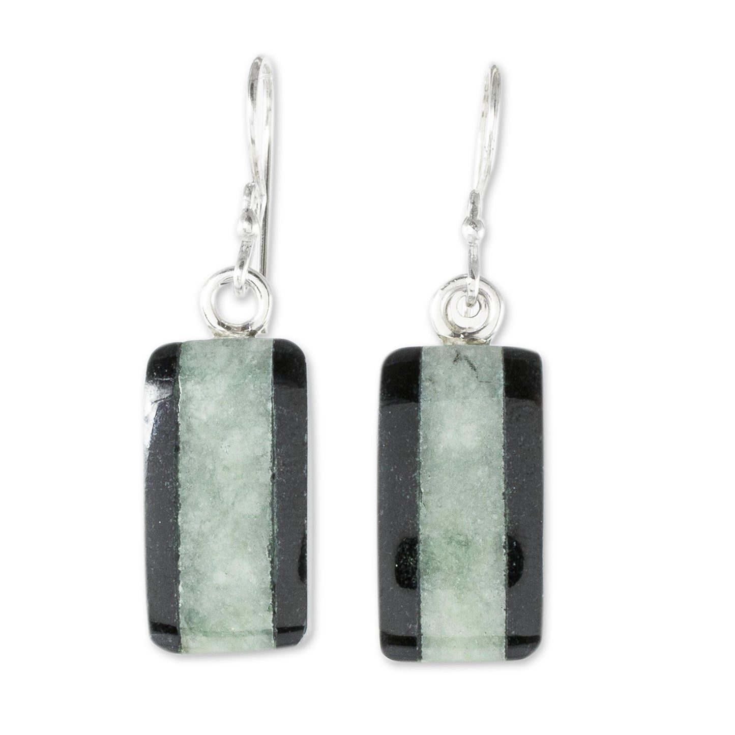 Maya Legend Collectible Modern Jade Dangle Earrings