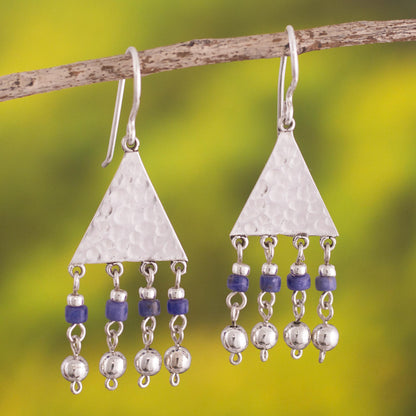 Queen of the Inca Sterling Silver and Sodalite Dangle Earrings