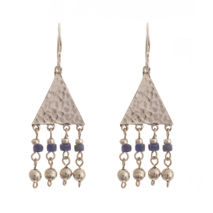 Queen of the Inca Sterling Silver and Sodalite Dangle Earrings