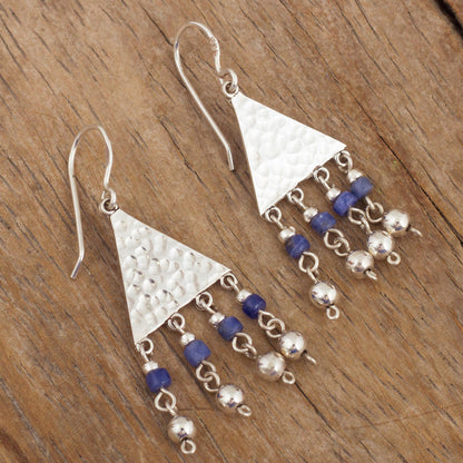 Queen of the Inca Sterling Silver and Sodalite Dangle Earrings