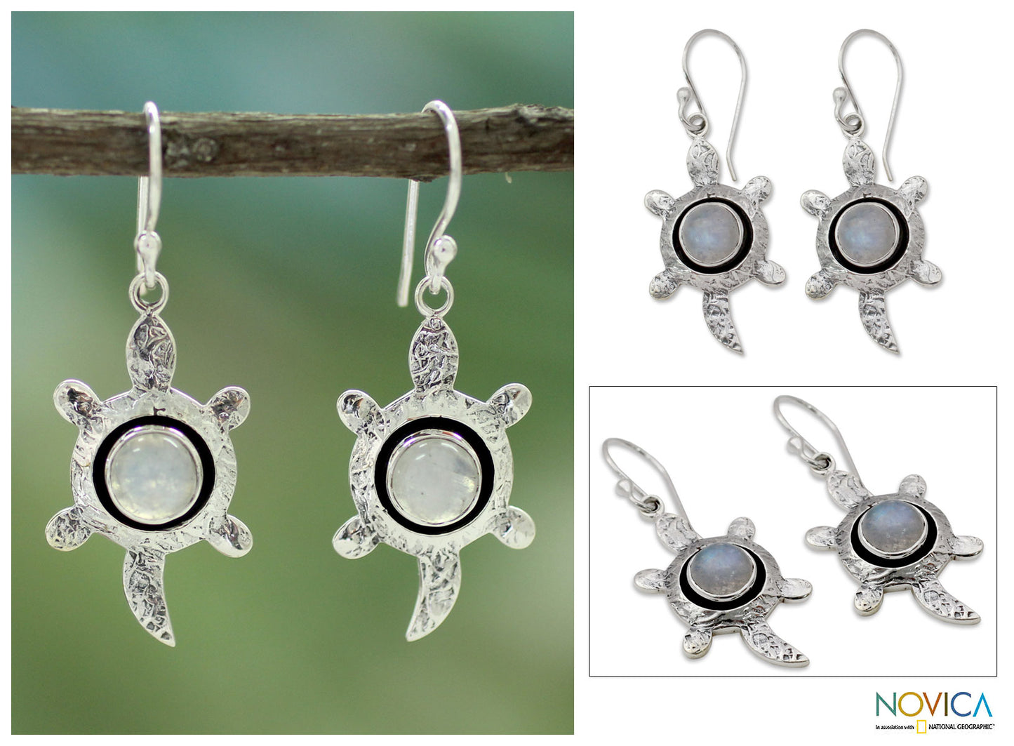 Turtle Wisdom Sterling Silver Earrings