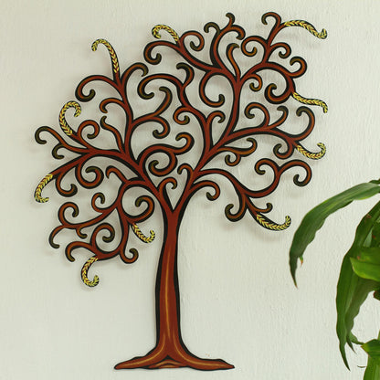 Willow Unique Leaf and Tree Steel Wall Art