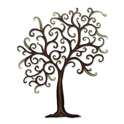 Willow Unique Leaf and Tree Steel Wall Art