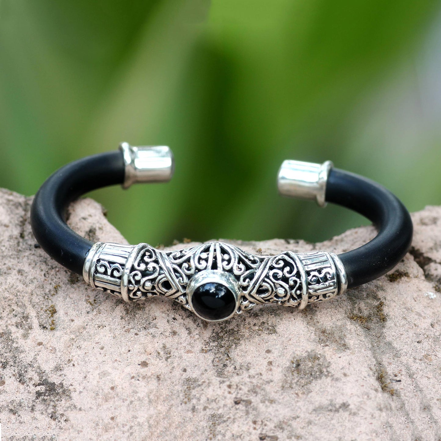 Dark Moon Sterling Silver Bracelet