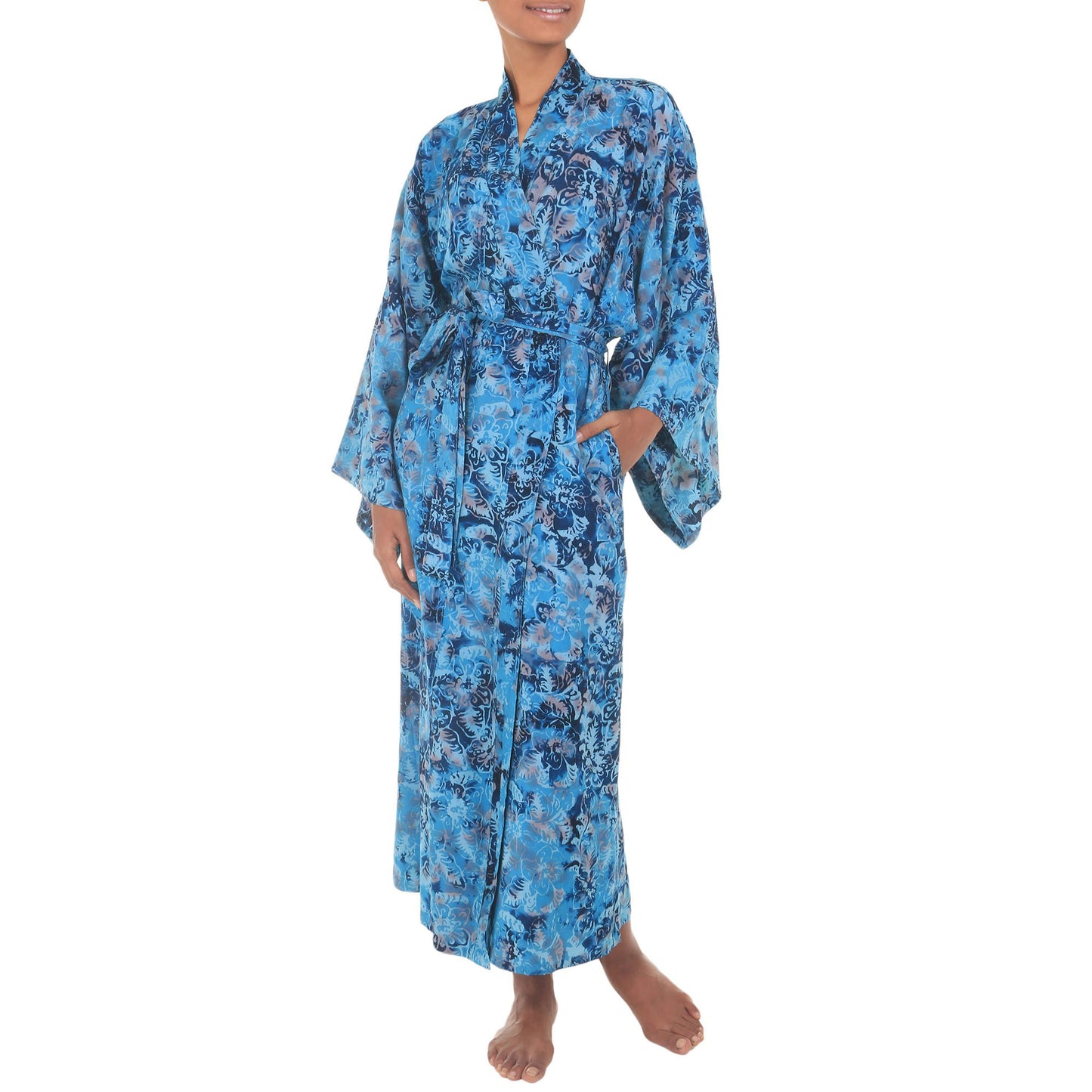 Sapphire Dreams Patterned Robe