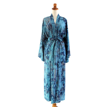 Sapphire Dreams Patterned Robe