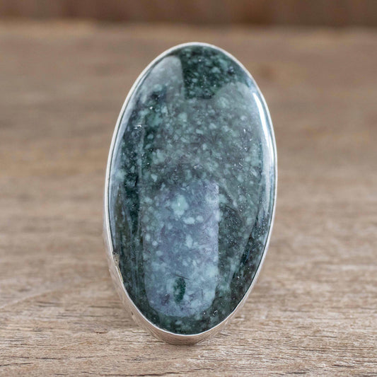 Maya Virtues Jade cocktail ring