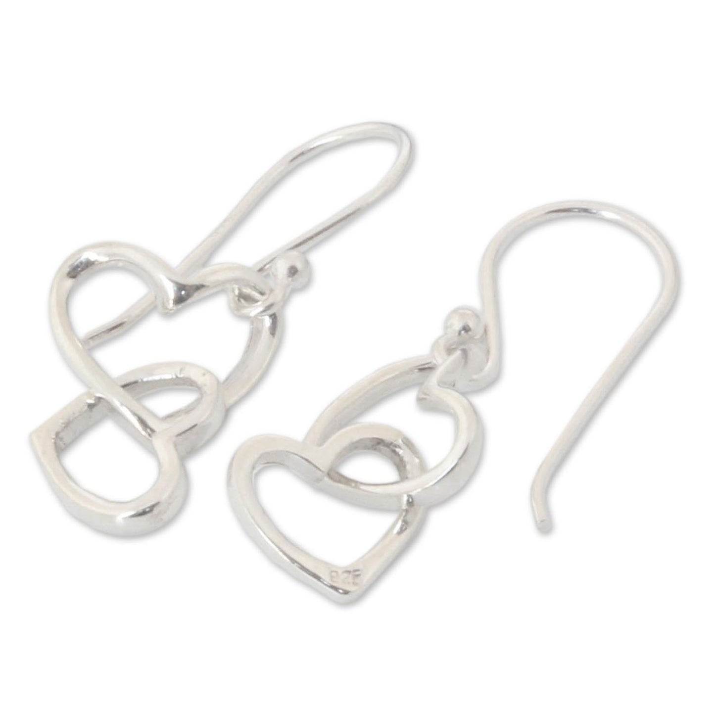 Locked in Love Sterling Silver Earrings