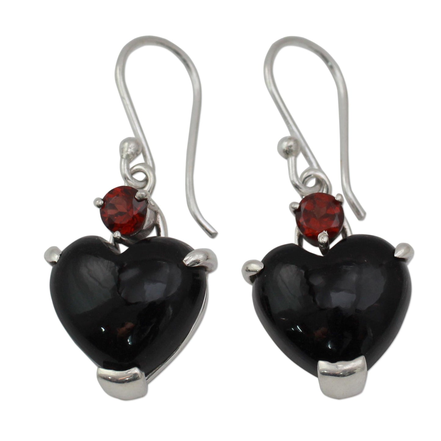 Goth Love Sterling Silver Earrings