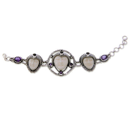 Noble Serenity Sterling Silver Bracelet