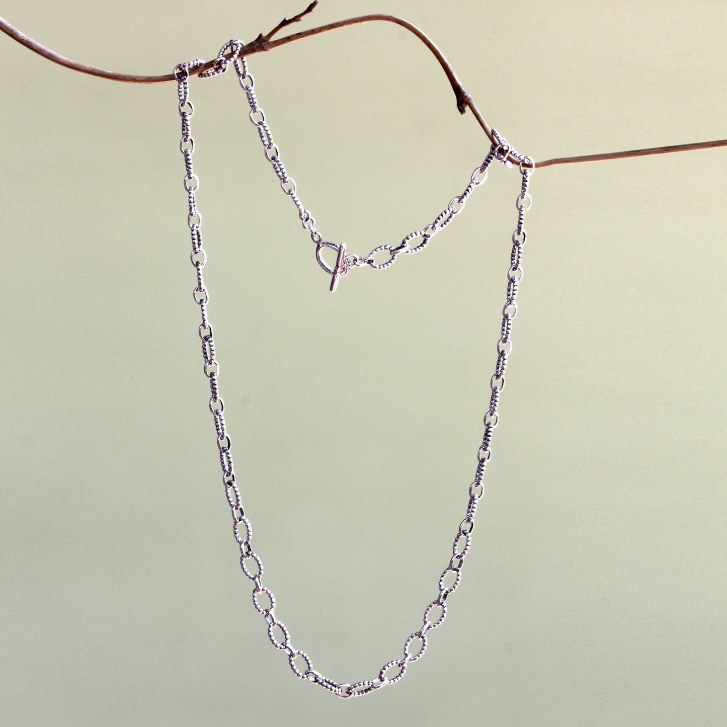 Denpasar Muse Sterling Silver Chain Necklace